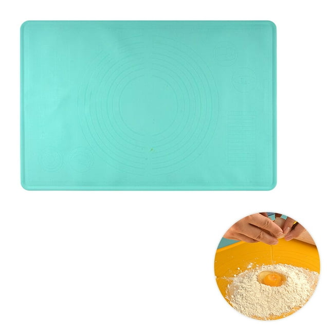 Yeacher Silicone Pastry Mat Non Stick Baking Mat with Measurements for Baking Rolling Dough