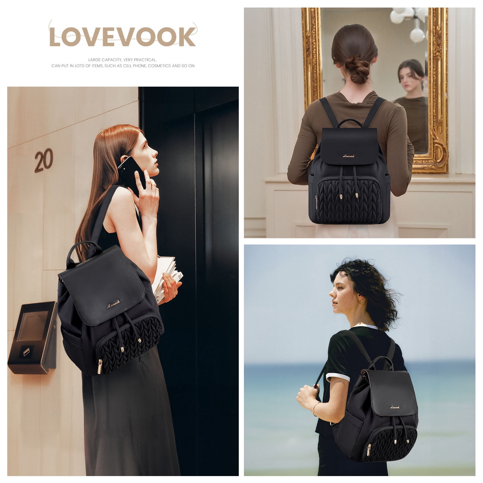 Lovevook Mini Backpack Purses for Women,Small Cute Backpack for Daily College Shopping Travel