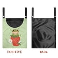 thumbnail image 7 of ZIATUBLE Frog Clothes Pins Bag Strawberry Clothes Pins Bag Holder 2 Pieces Set Easy to Install Clothes Pin Storage Bag Portable Wardrobe Clothes Storage Organizer Closet with Hanging Rack, 7 of 7