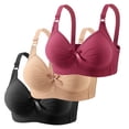 thumbnail image 3 of Lixiuxyad Elegant Bow Breathable Full Coverage Underwire Bra For Comfortable Support Everyday T Shirt Lingerie,Bras for Women Blue 48, 3 of 5