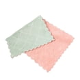 thumbnail image 1 of Bearachild Colores Mezclados Microfibra Limpieza de Coche Toalla Hogar Pa?o Pulido Suministros de limpieza para el hogar rosa+verde Bearachild JJ15973-01, 1 of 6