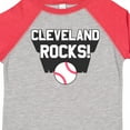 thumbnail image 4 of Inktastic Cleveland Rocks with Baseball Boys or Girls Toddler T-Shirt, 4 of 5