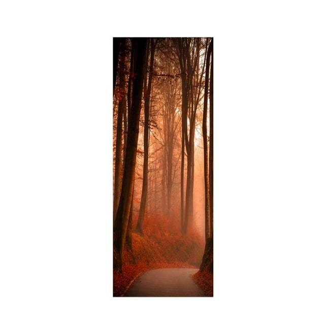 Pegatinas para pared de puerta, arte decorativo, bricolaje, papel de pared, autoadhesivas 3