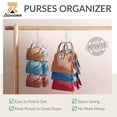 thumbnail image 6 of Z ZEDODIER Metal Purse Hangers for Closet, Rotating Organizer Holds up to 6 Bags, Silver, 6 of 6