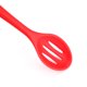 thumbnail image 2 of Cuchara ranurada antiadherente de silicona grupo 2, alta resistencia al calor, diseño higiénico, para cocinar, mezclar y comer, Rojo y negro, con caja de colores JAMW Sencillez, 2 of 4