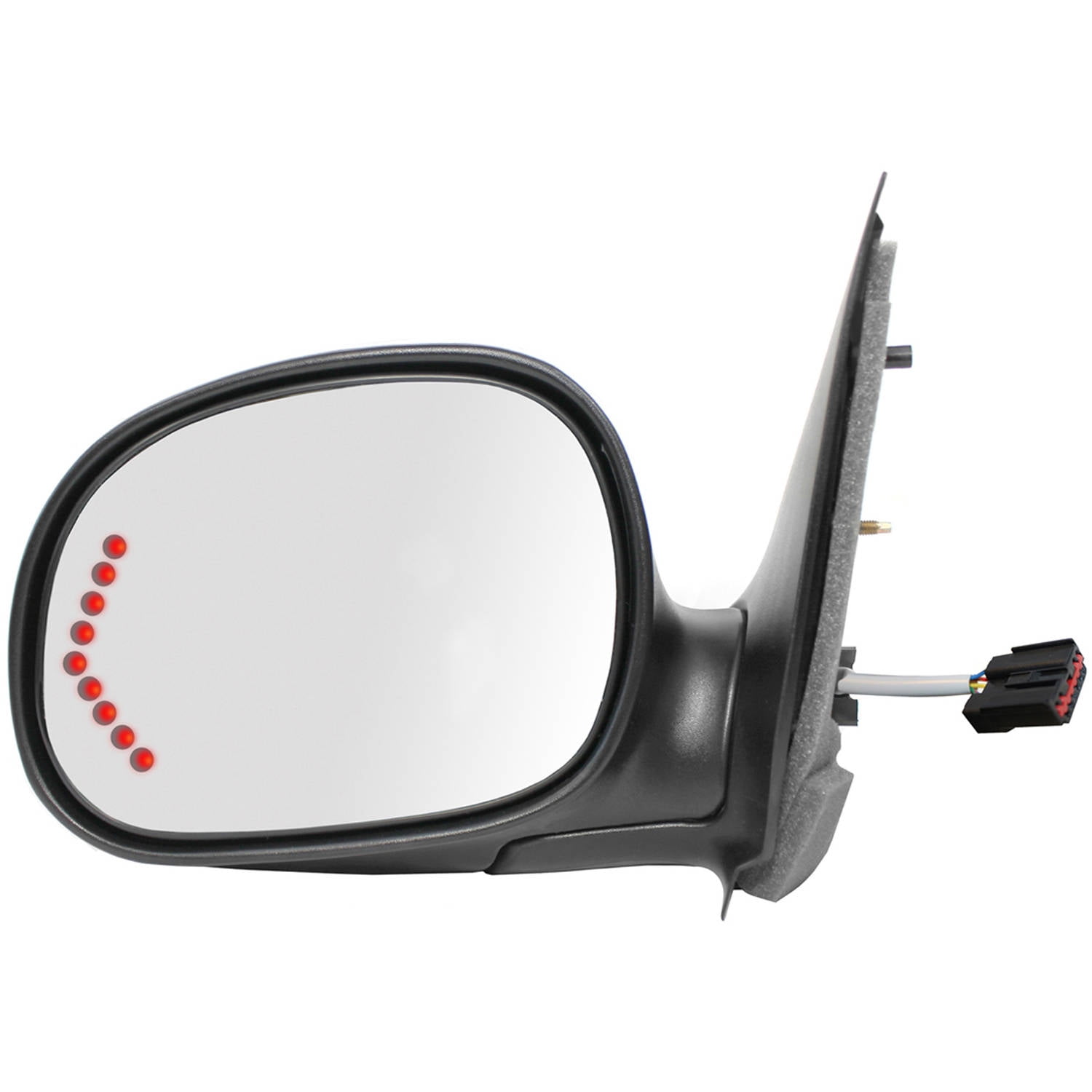 61210F Fit System Driver Side Mirror for 9803 Ford F150 PickUp, 9899 F250 LD PickUp, LED