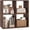Rustic Brown, variant on Tangkula 8-Cube Bookcase, 5-Tier Bookshelf with Open Compartments, Freestanding Cube Storage Organizer with Anti-Toppling Kits, Modern Display Shelf for Home Office (White, 8-Cube)