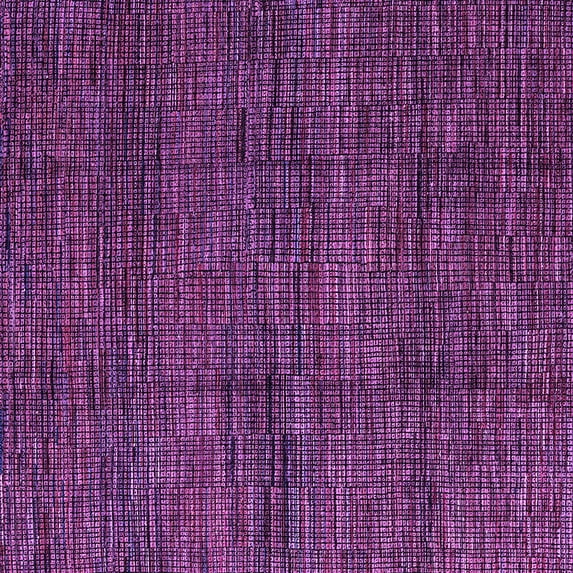 Ahgly Company Indoor Square Abstract Purple Modern Area Rugs, 6' Square