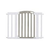 Summer Chatham Post Safety Baby Gate, Gray Wood Wash Finish and Matte White Metal Frame - 30? Tall, Fits Openings up to 28.5? to 42? Wide, Baby and Pet Gate for Doorways and Stairways