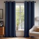 thumbnail image 1 of Cortinas opacas Deconovo para dormitorio (juego de 2 unidades, 107 cm de ancho x 228 cm de largo), aislantes térmicos y con reducción de ruido. Cortinas opacas sostenibles con ojales para sala de esta, 1 of 1