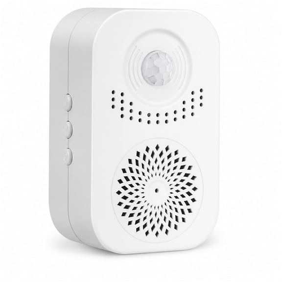 Welcome doorbell motion sensor, voice recording doorbell, infrared motion detector, customizable voice information, used for store entrance home and customer entrance notifications