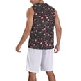 thumbnail image 2 of Pofeuu Valentine'S Day Print Basketball Jersey, Shirts for Men Youth Basketball Jersey Crew Neck-Medium, 2 of 6