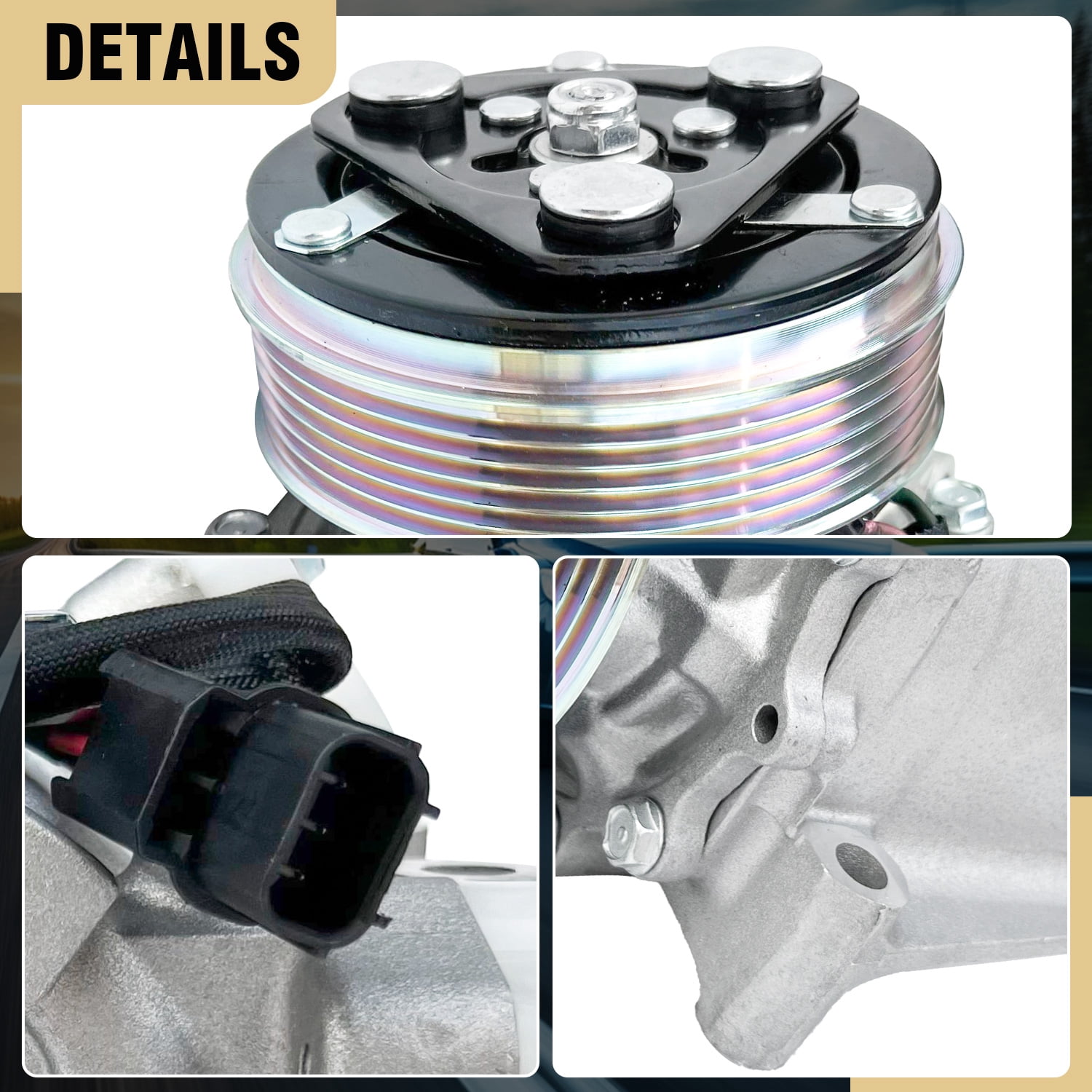 AC Compressor with A/C Clutch for Honda Civic 1.8L (2012-2015) & Acura ILX 2.0L (2013-2015) | CO9779C, Replaces 38810R1AA01