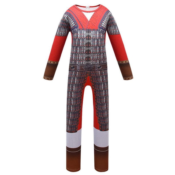 Princesa Mulan Hua Cosplay Disfraz Niños Jumpsuit Fancy Dress Body Halloween