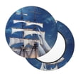 thumbnail image 2 of Disketp Moonlit Night Sea Sailboat Funda Redonda para Taburete, Funda de Cojín para Silla de Bar Suave y Elástica-13 inch, 2 of 7