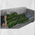 thumbnail image 5 of Woodland Soft Flannel Fleece Throw Blanket, Spring Sunshine in a Bluebell Wood Summer Dream Holiday Getaway Destination, Cozy Plush for Indoor and Outdoor Use, 50" x 60", Green Lavender, by Ambesonne, 5 of 5