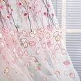 thumbnail image 4 of sdhkgrrt under $5 Sheer Curtains, Wintersweet Pattern Sheer Curtain,Voile Window Drape Valance,Modern Home Window Treatment,Filtered Light Curtain Panel,Romantic Home Decor, 4 of 4