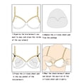 thumbnail image 4 of Bra Insert Pads, 2 Pairs Bikini Swimsuit Push Up Silicone Bra Pads Women Breast Lift Enhancer Pad, Transparent+Nude-L, 4 of 7