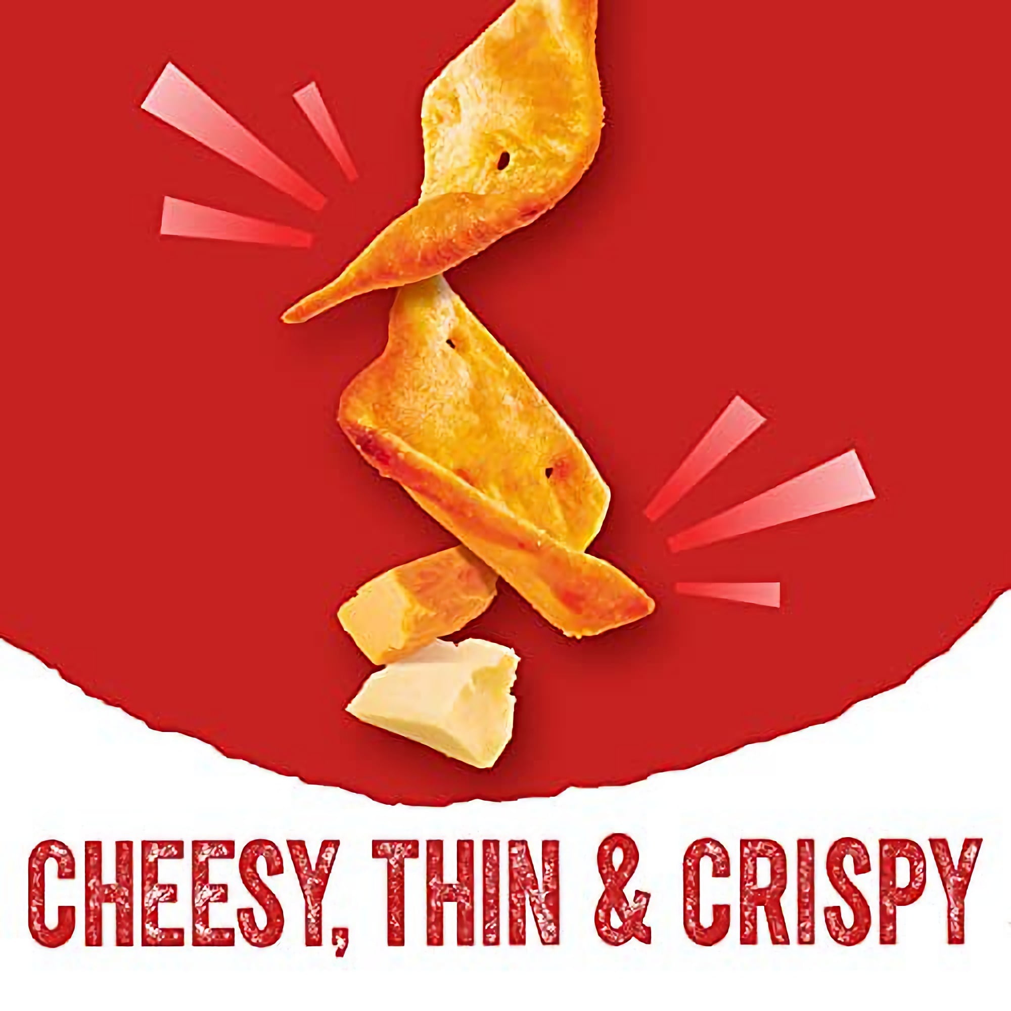 Sunshine® Cheez-It Snap'd Crackers, Double Cheese, 2.2 Oz Pouch, 6/pack