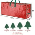 thumbnail image 5 of HAMCSTNF Christmas Tree Storage Bag for 7.5 Ft Artificial Pine Tree, Durable Waterproof, Zippered, Carry Handles, 5 of 6