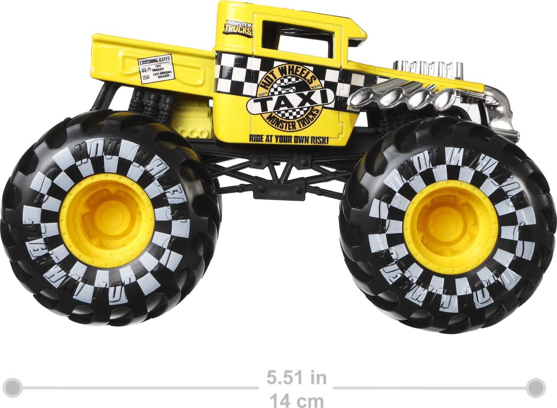  Hot Wheels Monster Trucks Bone Shaker die-cast 1:24 Scale  Vehicle with Giant Wheels for Kids Age 3 to 8 Years Old Great Gift Toy  Trucks Large Scales : Toys & Games