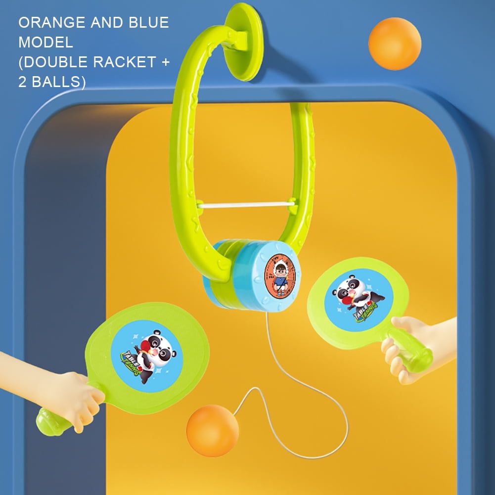 Godderr Toddler Ping Pong Trainer,Kids Indoor Hanging Table Tennis Training Device for 4-16y