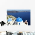 thumbnail image 1 of Santorini Oia Wall Mural by Wallmonkeys Peel and Stick Graphic (36 in W x 24 in H) WM322096, 1 of 4
