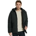 thumbnail image 3 of Ampake Men's Big and Tall Winter Coat Windproof Puffer Jacket with Hood Black 2XL, 3 of 7