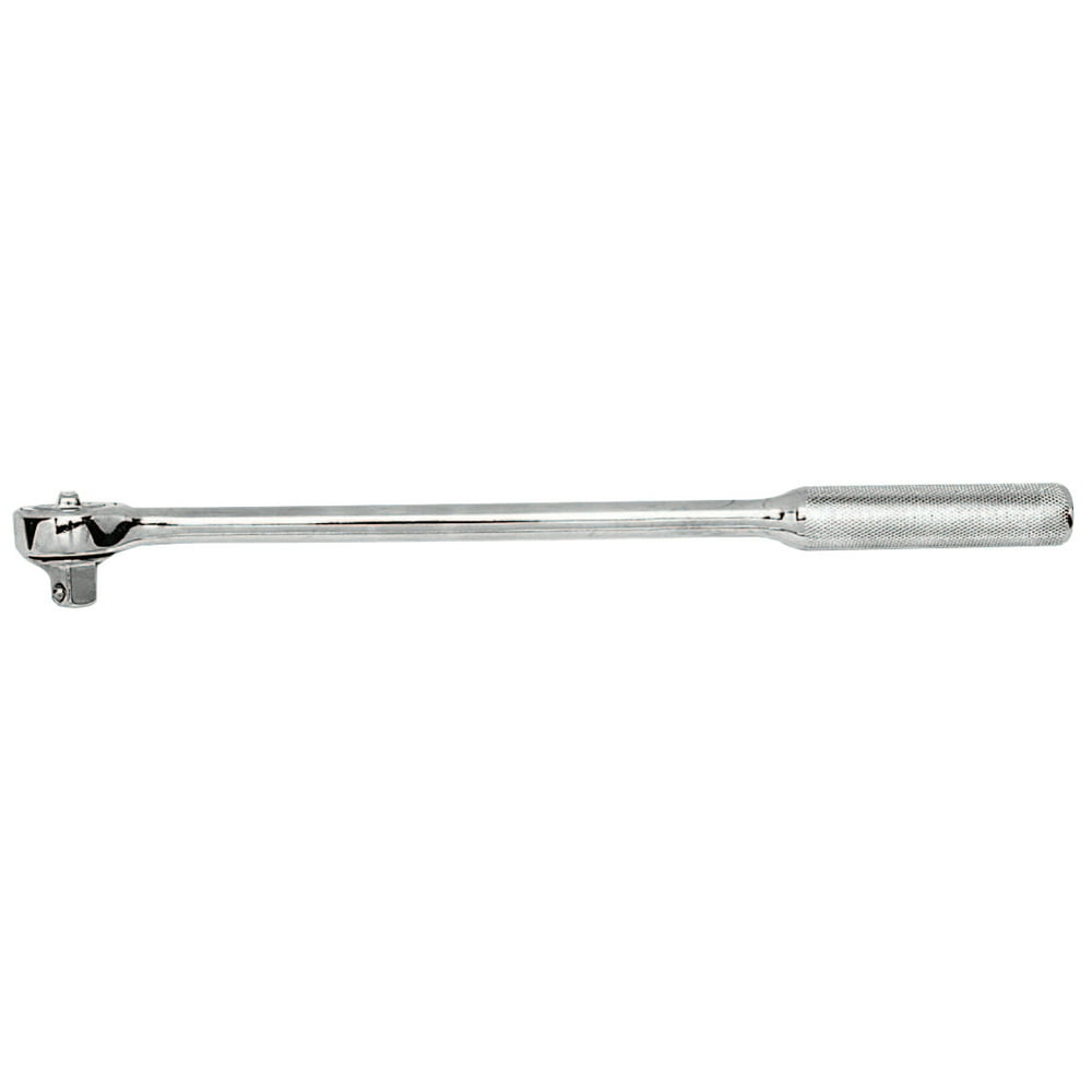 Wright Tool 1/2 in Drive Ratchets, Round 15 in, Chrome, Knurled Handle