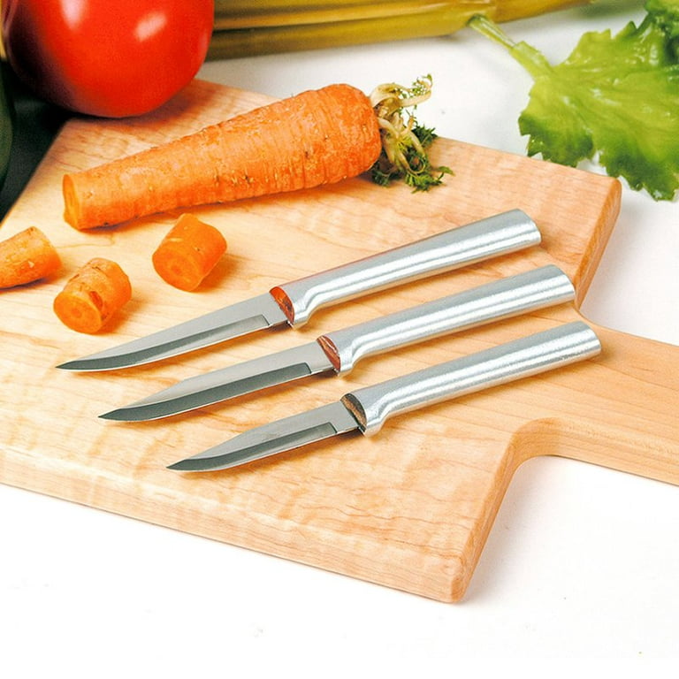 Rada Cutlery Serrated Paring Knife, Stainless Steel Spear Tip