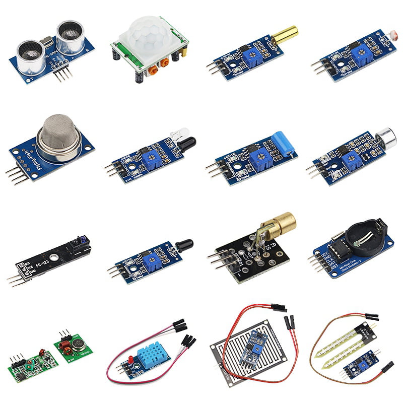Arduino sensor kit Raspberry Pi 16 en 1 Education Starter Set DIY MCU módulos 