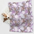 thumbnail image 6 of Pofeuu Owl And Floral Print Puppy Blanket,Dog Blankets,Pet Blanket Cozy Cat Blankets for Indoor Cats, Fuzzy Pet Blanket for Kitten Doggy Dog Blankets-Medium, 6 of 8