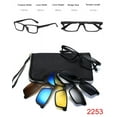 thumbnail image 2 of 5 Pack Sunglasses Magnetic Clip-on Lens + 1 PC Eyeglass Frames, 2 of 2