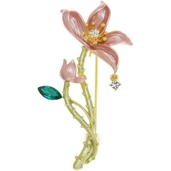 Lotus Pearl Brooch,Luxury Flower Brooch Pin Brooch Lapel Pin Brooches Boutonniere Pins,Costume Jewelry For Women Ladies