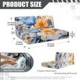 thumbnail image 7 of XYZCANDO Floral RV Dinette Cushions Washable 2 Seat Sofa Cover Universal Camper Accessories Comfortable Couch Cushion Covers for Women Sofa Slip Covers for 2 Seat Cushion Couch Yellow, 7 of 7