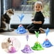 thumbnail image 1 of Jacenvly - Nuevos suministros para mascotas, plataforma giratoria para gatos, juguete para gatos, torre espacial de cuatro capas, plataforma giratoria para gatos con plumas, herramienta de relajación, 1 of 6