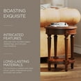 thumbnail image 2 of Maven Lane Pullman Table d'Appoint Ronde Traditionnelle en Bois Finition Brun Antique, 2 of 6