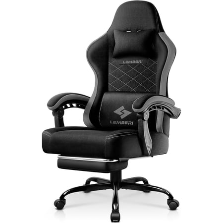 Bossin Big and Tall Gaming Chair 400lb Weight Capacity,Gamer Chairs for Adults,Video Game Chair wth Footrest,Racing Style Computer Gamer Chair with Headrest and Lumbar Support