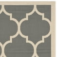 thumbnail image 2 of SAFAVIEH Courtyard Alyssa Geometric Indoor/Outdoor Runner Rug, Anthracite/Beige, 2'3" x 14', 2 of 7