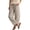 Gray, variant on Nestiefly Women's Summer Linen Pants Casual High Waisted Wide Leg Palazzo Trousers Boho Cropped Work Pants with Pockets Black L
