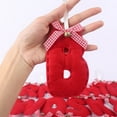 thumbnail image 6 of CuiLiyq 26 Initial Letter Christmas Ornaments, Personalized Christmas Initial Ornaments, Christmas Tree Hanging Decorations, Xmas Gifts Pendant (Cloth, B), 6 of 6
