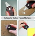 thumbnail image 3 of Bates- Razor Blade Scraper, Red, Locking Razor Scraper Set with 10 Extra Stainless Steel Blades, Window Scraper, 3 of 6