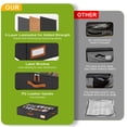 thumbnail image 6 of Shoe Organizer Under Bed, Fits 32 Pairs, Under Bed Shoe Storage Boxes with Study Handles and Clear Cover, zapateras Organizer for Shoes, Set of 2, 6 of 9