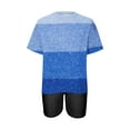 thumbnail image 3 of XuJwPNcy Women 2 Piece Sets Crewneck Short Sleeve T Shirts with Biker Shorts Sets Comfy Trendy Clothes, 3 of 4