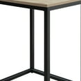 Mainstays End Table, Natural Finish Top with Black Frame