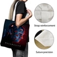 thumbnail image 3 of Hellraiser: Pinhead Bolso de tela con estampado de lienzo para mujer, bolsa de compras reutilizable y estética, con cremallera interior, regalo para mujer, 35 × 40 cm., 3 of 6