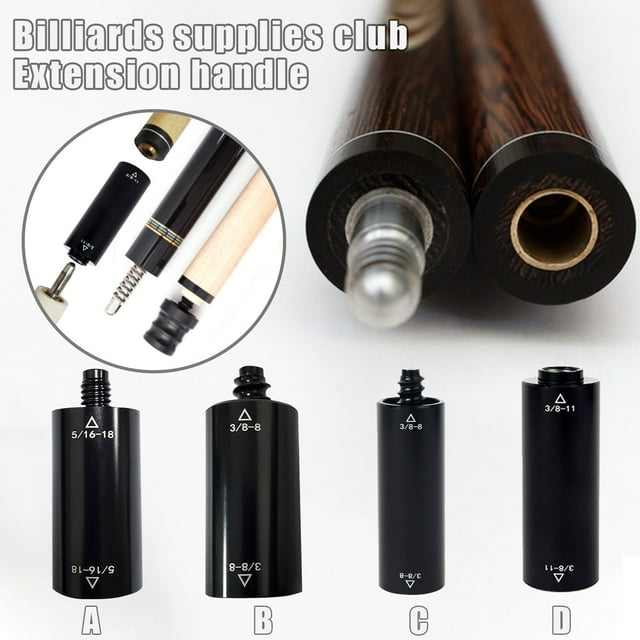 LJNYFDC Rallonge de Queue Anodisée en Aluminium Robuste Extension de Queue de Billard Snooker Rallonge de Queue de Billard Poignée Accessoires de Billard