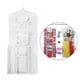 thumbnail image 3 of Organizador de papel de regalo colgante de doble cara, almacenamiento de papel de regalo con múltiples bolsillos delanteros y traseros, sus b Blanco Macarena organizador de papel de regalo, 3 of 6