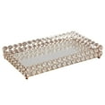 thumbnail image 2 of jifeng Decorative Makeup Vanity Trays Crystal Mirrored Cosmetics Jewelry Trinket Ornate Option2 L, 2 of 9