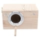 thumbnail image 1 of Caja nido de madera para pájaros silvestres, comedero y nido (tamaño pequeño), 1 of 6